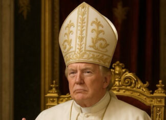 Trump postea en su cuenta de Truth Social una foto vestido de papa