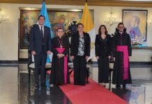 Presidenta Castro recibe las cartas credenciales del nuncio apostólico de la Santa Sede