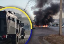 Socios de Koriun se enfrentan con antimotines exigiendo su dinero invertido