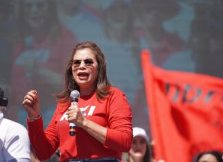 Rixi Moncada exige la defensa de la soberanía en Ocotepeque y llama “oligarquía conservadora” a sus rivales