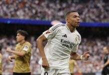 Mbappe, máximo goleador de LaLiga española en su primera temporada