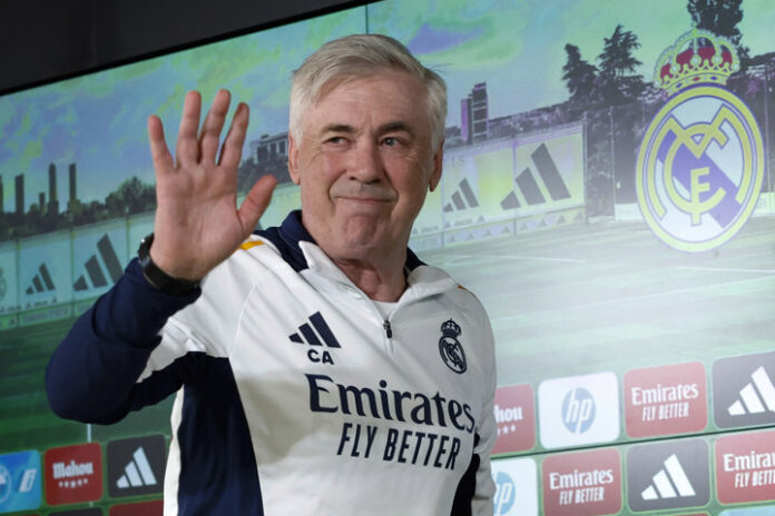Ancelotti dirige su último entrenamiento como técnico del Real Madrid