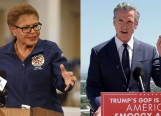 Gavin Newsom y Karen Bass, los líderes californianos que hacen frente al presidente Donald Trump