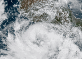 La tormenta tropical Dalila se forma en el pacífico de México, con vientos máximos de 65 km/h