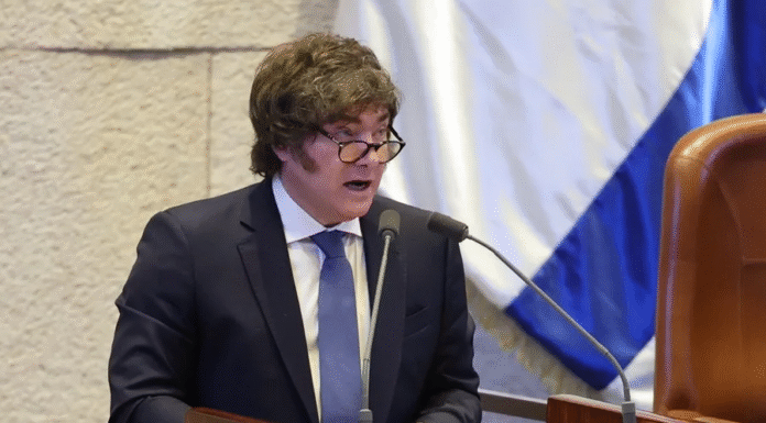 Milei anuncia en Parlamento israelí que en 2026 trasladará Embajada argentina a Jerusalén
