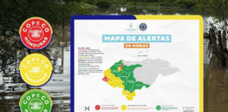 COPECO emite Alerta Roja en Ocotepeque y la ribera del río Ulúa a la altura de El Progreso por lluvias intensas