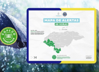 COPECO emite Alerta Verde en seis departamentos del país por el paso de una onda tropical