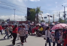 Socios de Koriun protestaron pacíficamente en San Pedro Sula exigiendo sus ahorros