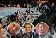 Tres muertos al impactar pickup con rastra estacionada en Quimistán