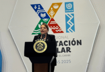 Presidenta Xiomara Castro pide el voto por Rixi Moncada durante foro regional sobre alimentación escolar