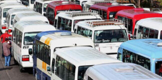 Transportistas paralizan la capital en protesta por buses “ilegales”; IHTT acusa intento de desestabilización