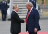 Trump recibe a Putin con alfombra roja en la base militar de Alaska para cumbre bilateral
