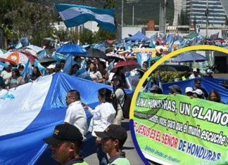 ¡Una Honduras, Un clamor! Centenares de capitalinos de diferentes iglesias se movilizan por la paz en la nación