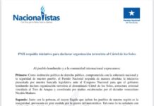 El Partido Nacional reta al gobierno a definir postura frente al Cártel de los Soles