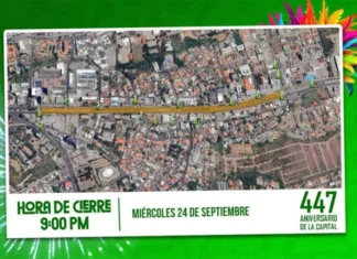 Este día inicia cierre de calles por aniversario de la capital