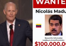 El senador Rick Scott propone aumentar recompensa por captura de Nicolás Maduro a 100 millones de dólares