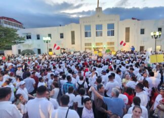 Al son de «Se van» sampedranos respaldan al alcalde Roberto Contreras tras requerimientos fiscales