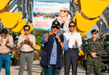 Xiomara Castro entrega a la SIT maquinaria pesada para mantenimiento de red secundaria