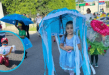 Preescolares desfilan en la capital para iniciar las fiestas patrias por el 204 aniversario de la independencia