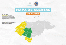 COPECO mantiene alerta amarilla en ocho departamentos y extiende alerta verde a tres más por lluvias