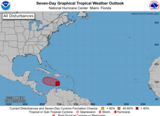 El CNH anuncia que esta tarde se espera la formación de una tormenta tropical en el Caribe