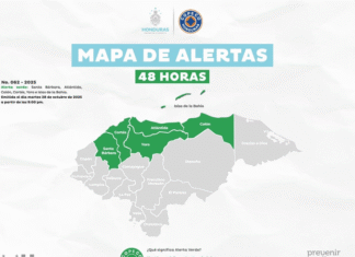 Copeco emite alerta verde en seis departamentos por desplazamiento de vaguada y frente frío