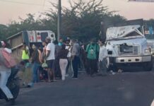 Múltiples heridos al impactar bus con camión en Choluteca