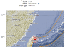 Un sismo de magnitud 6,6 sacudió las costas de Taiwán