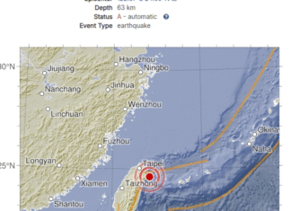 Un sismo de magnitud 6,6 sacudió las costas de Taiwán