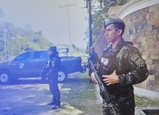 La Guardia de Honor Presidencial refuerza la seguridad en la residencia de Nasry Asfura en Santa Ana tras su declaratoria como presidente electo