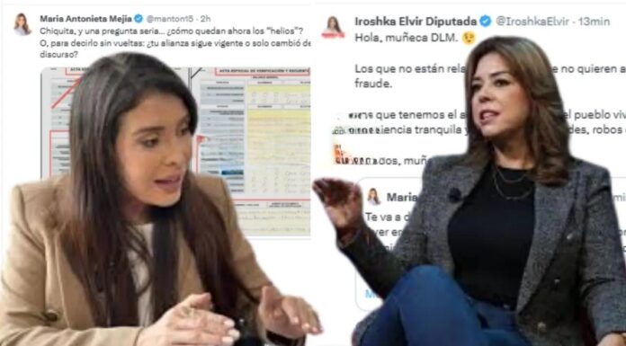 Cruce de acusaciones en X entre diputadas Mejía y Elvir eleva la tensión política en medio del escrutinio especial del CNE