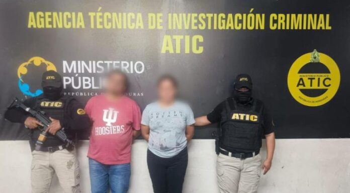 ATIC captura a pareja de empleados del IHSS vinculada a actos irregulares en Talanga