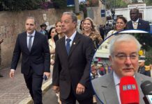 Embajadores, designados presidenciales y magistrados asisten a la toma de posesión de Nasry Asfura