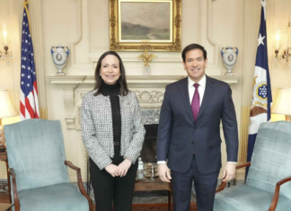 María Corina Machado se reunirá hoy con Marco Rubio en el Departamento de Estado de EEUU