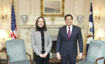 María Corina Machado se reunirá hoy con Marco Rubio en el Departamento de Estado de EEUU