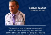 CMH advierte “prueba de fuego” para acuerdos con Salud y exige cumplimiento sin injerencia política
