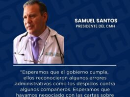 CMH advierte “prueba de fuego” para acuerdos con Salud y exige cumplimiento sin injerencia política