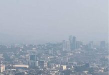 Alerta por aire “insalubre” en la capital: incendios forestales elevan niveles de contaminación