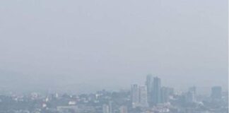 Alerta por aire “insalubre” en la capital: incendios forestales elevan niveles de contaminación