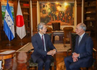 Presidente Asfura y embajador de Japón refuerzan cooperación y lazos de amistad entre ambas naciones