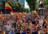 Miles de personas protestan en Madrid para exigir la dimisión de Pedro Sánchez