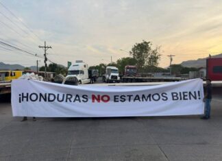 Transportistas reanudan bloqueos en el sur de Honduras y advierten paro nacional