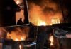 Voraz incendio destruye más de 35 negocios en el mercado Galindo de Comayagüela