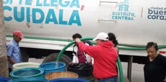 AMDC distribuye más de 13 mil galones de agua ante crisis por escasez en la capital