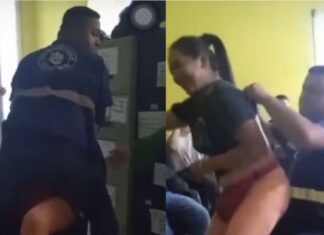 Empleados de la AMDC son captados en supuesto momento de distracción dentro de oficinas municipales