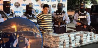 “Narco al volante”: decomisan 70 kilos de cocaína a conductor en Olancho