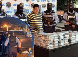 “Narco al volante”: decomisan 70 kilos de cocaína a conductor en Olancho