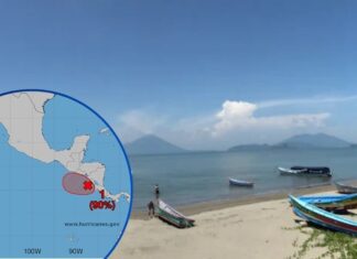 COPECO vigila posible depresión tropical frente al Golfo de Fonseca y emite advertencia preventiva