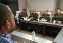 Jefe del Estado Mayor Conjunto y fiscal general fortalecen coordinación institucional en favor de la seguridad y la justicia