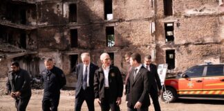 Presidente Asfura constata daños causados por ataques rusos y expresa solidaridad con Ucrania